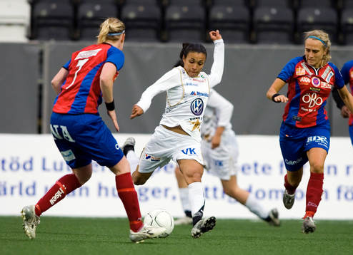 Marta Da Silva, Umeå gjorde segermålet 1-2. Jubel