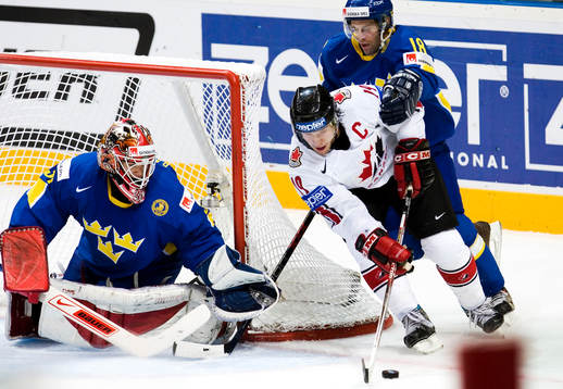 Johan Backlund, målvakt, Shane Doan och Per Hållberg
