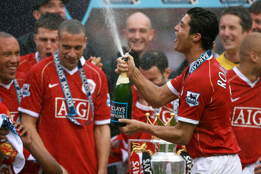 Fotboll, Premier League (Engelsk Liga), Manchester United v