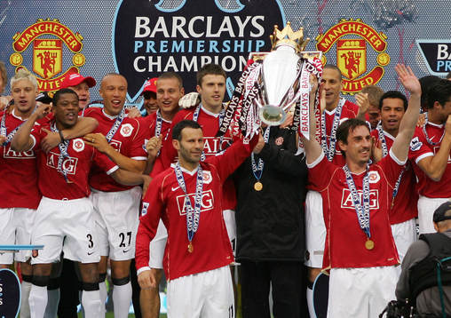Fotboll, Premier League (Engelsk Liga), Manchester United v