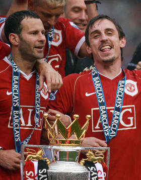Fotboll, Premier League (Engelsk Liga), Manchester United v
