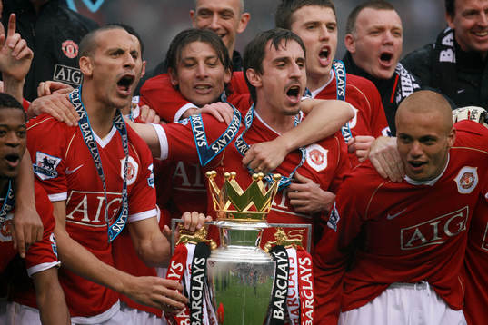 Fotboll, Premier League (Engelsk Liga), Manchester United v