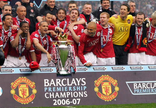 Fotboll, Premier League (Engelsk Liga), Manchester United v