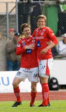 Rasmus Elm och Viktor Elm, Kalmar, jubel