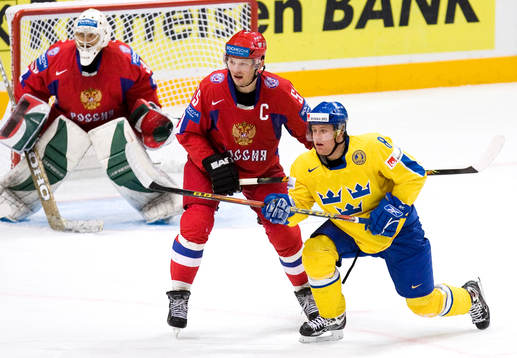Alexander Eremenko, målvakt, Sergei Gonchar och Patric