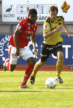 fotboll, allsvenskan, Kalmar - Elfsborg; Ricardo Santos och
