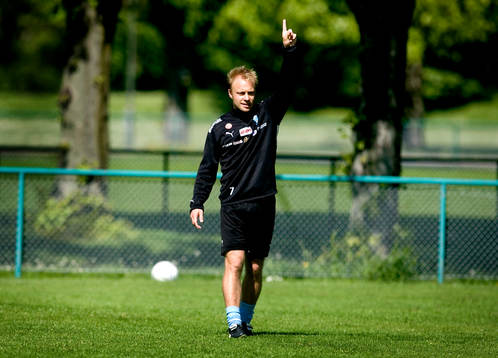 Fotboll, Träning med Malmö FF. Anders Andersson, Malmö FF