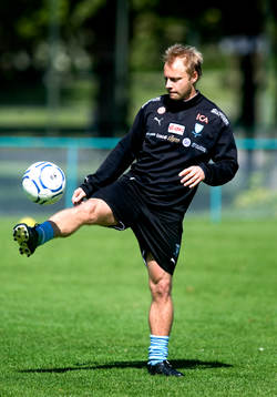Fotboll, Träning med Malmö FF. Anders Andersson, Malmö FF