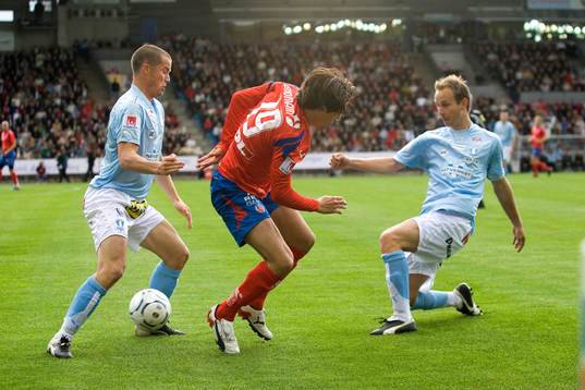 Daniel Andersson, Babis Stefanidis och Jon Inge Höiland