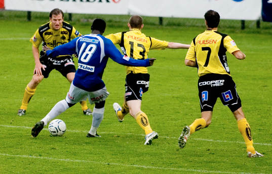 Michael Mensah, Trelleborg gör 1-1