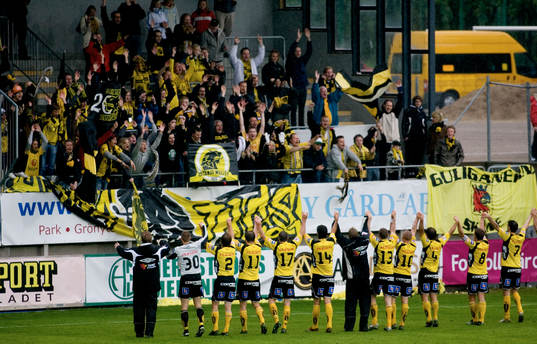 Jubel. Elfsborg tackar klacken