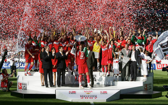 Fotboll, tysk, Bundesliga, Stuttgart, Ligamästare, Tyska