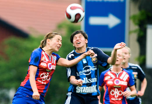Lena Andersson, Örebro och Ariane Hingst, Djurgården