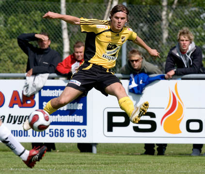 Emil Nilsson i full fart framåt