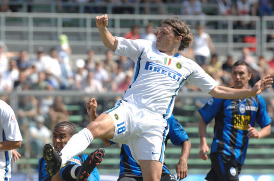 fotboll, serie a. Italiensk, Atlanta- Inter; Crespo