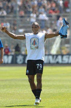fotboll, serie a. Italiensk, Inter; Ferreira, jubel