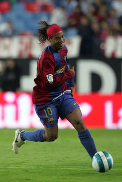 fotboll, Spansk, la liga, Barcelona; Ronaldinho