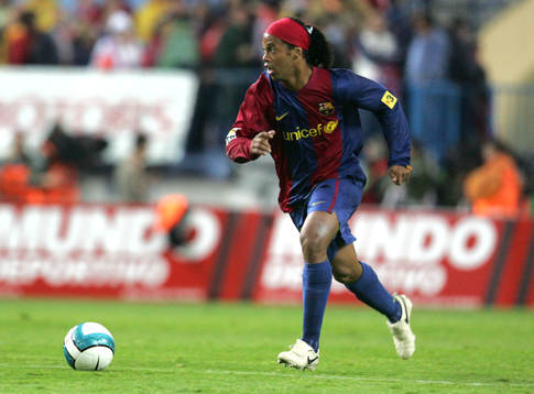 fotboll, Spansk, la liga, Barcelona; Ronaldinho