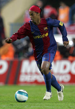 fotboll, Spansk, la liga, Barcelona; Ronaldinho