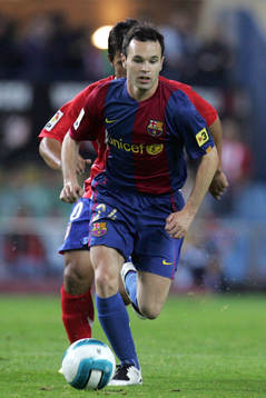 fotboll, Spansk, la liga, Barcelona; Andres Iniesta