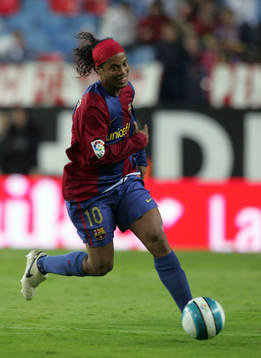fotboll, Spansk, la liga, Barcelona; Ronaldinho