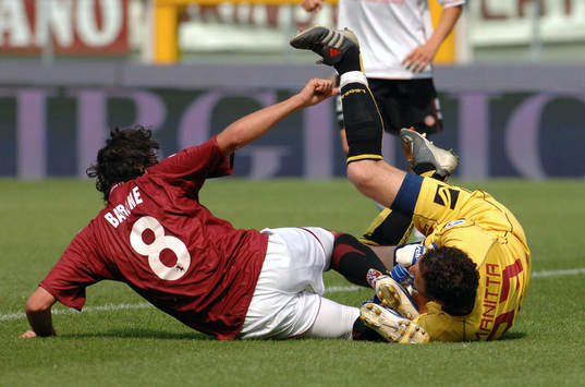 fotboll, serie a. Italiensk, Torino - Livorno; Barone,