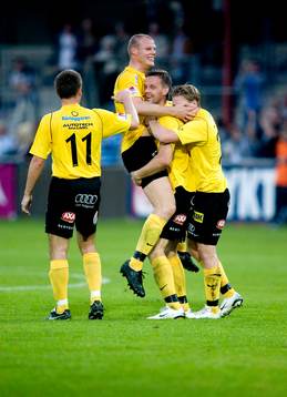 Jens Nordström, Bunkeflo gjorde 4-1 på övertid. Jubel!
