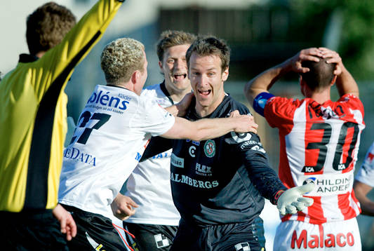Richard Richardsson, Målvakt jublar. Jubel