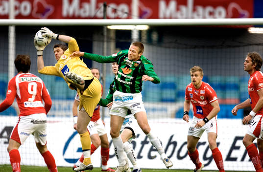 Fotboll, Allsvenskan, Gais - Kalmar