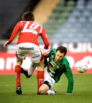 Fotboll, Allsvenskan, Gais - Kalmar