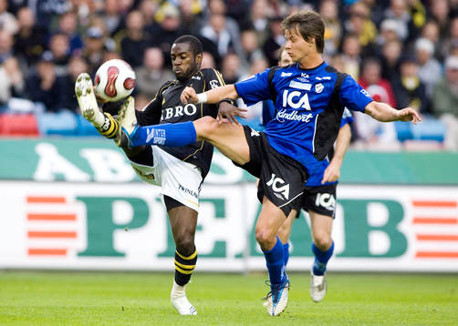 Dulee Johnson, AIK och Dusan Djuric, Halmstad