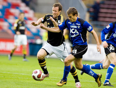 Markus Jonsson, AIK och Martin Fribrock, Halmstad