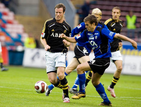 Markus Jonsson, AIK och Martin Fribrock, Halmstad