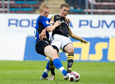 Peter Larsson, Halmstad och Alexander Gerndt, AIK