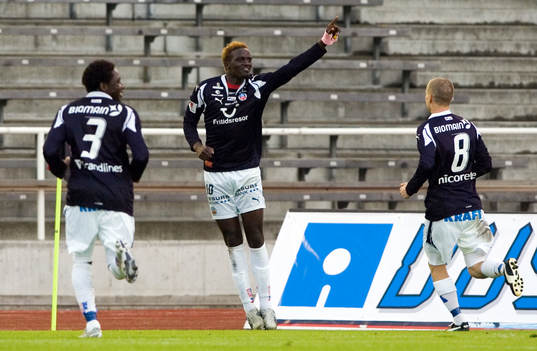 McDonald Mariga, Helsingborg, jubel