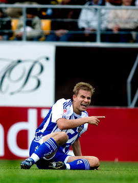 Niclas Alexandersson, IFK Göteborg, pekar och skriker