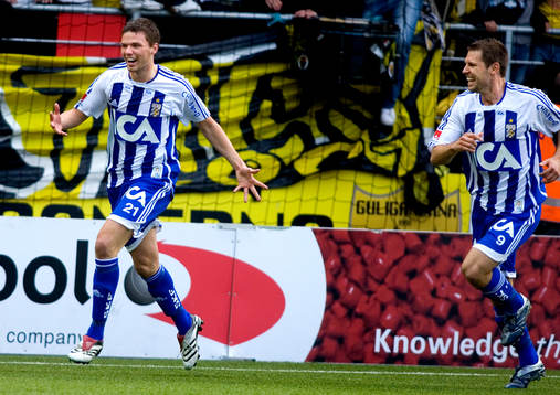 Marcus Berg och Stefan Selakovic, jubel
