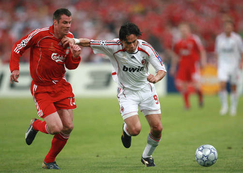 Jamie Carragher, Liverpool och Filippo Inzaghi, Milan