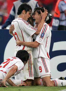 Filippo Inzaghi, Milan jubel med Kaka