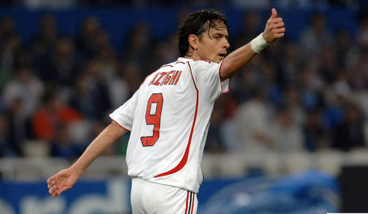 Filippo Inzaghi, Milan, jubel