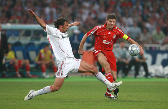 Steven Gerrard, Liverpool och Paolo Maldini, Milan
