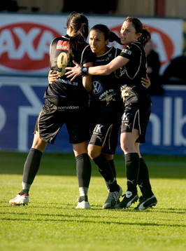 Madeliene Edlund, Marta och Hanna Ljungberg, jubel