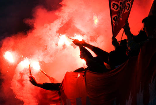 Bengalisk eld. Tifo, läktare