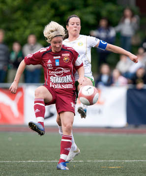 Victoria Svensson, Djurgården och Jennie Jonsson, Hammarby