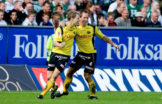 Daniel Alexandersson och Johan Karlsson, Elfsborg, jubel