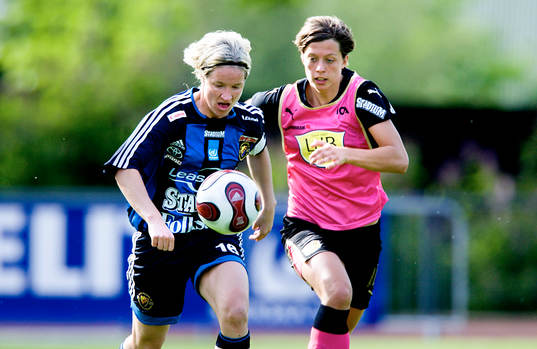 Victoria Svensson, Djurgården och Lina Nilsson, Malmö