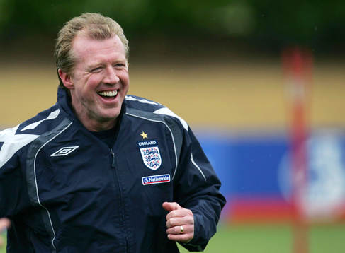 Steve McClaren, tränare, förbundskapten, England. Glädje