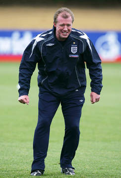 Steve McClaren, tränare,  förbundskapten, England. Glädje