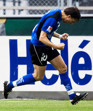 1-0, Mikael Rosén, jubel