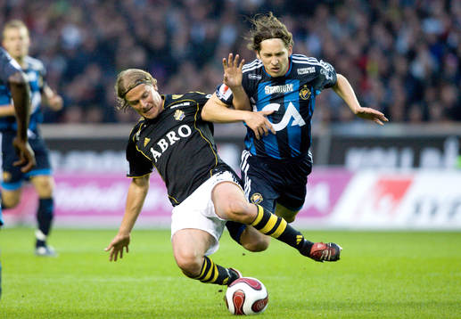 Daniel Tjernström, AIK och Andrej Komac, Djurgården